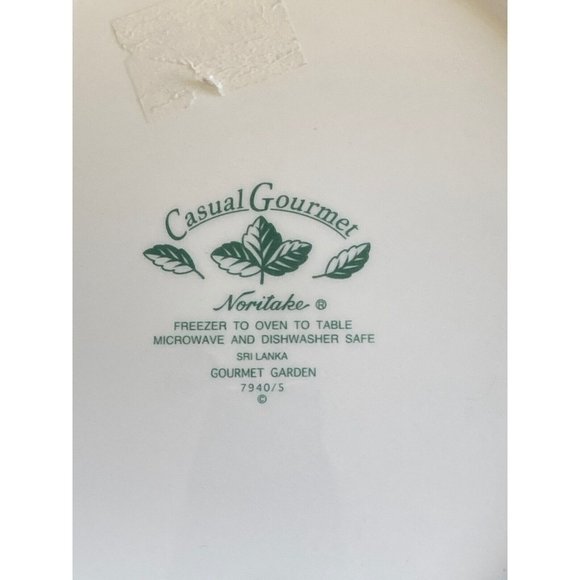 VTG Noritake Casual Gourmet Garden Large Serving+Mixing Bowl Iris Floral 7940/5 - Picture 7 of 12